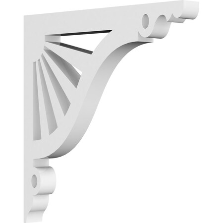 Ekena Millwork Marshall Architectural Grade PVC Bracket, 5/8"W X 6"D X 6"H BKTP01X06X06MA